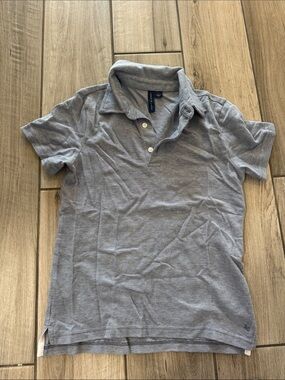 Janie and Jack Light Gray Polo Shirt